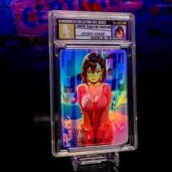 Momo Ayase Waifu Card Encased #/99 Gold Demigoddess Collection SLAB Dandadan ACG - Image 2