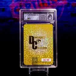 Momo Ayase Waifu Card Encased #/99 Gold Demigoddess Collection SLAB Dandadan ACG - Image 4