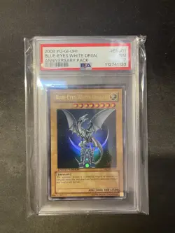 YuGiOh - Blue-Eyes White Dragon - YAP1-EN001 - PSA 7 - Anniversary Pack - Image 1