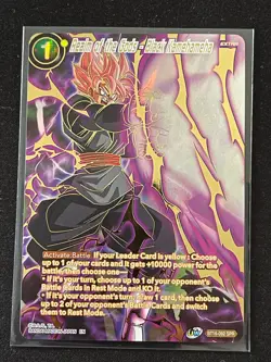 Dragon Ball Super Card Game Realm of the Gods Black Kamehameha SPR Foil Card - Image 3