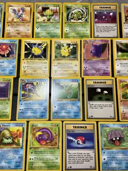 (30) Pokemon Non Holo Card VTG 1ST EDITION 1999 Lot GENGAR PIKACHU GYM SLOWBRO - Image 3