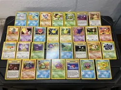 (30) Pokemon Non Holo Card VTG 1ST EDITION 1999 Lot GENGAR PIKACHU GYM SLOWBRO - Image 5