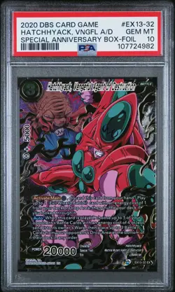Hatchhyack Vengeful Agent of Destruction Foil Dragon Ball Super Card PSA 10 - Image 1