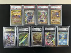 10 Pokemon Graded Card Lot -CGC,PSA - English/Japanese/Vintage/Modern - Image 1