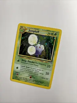 2001 Neo Genesis Jumpluff Holo 7/111 Rare WOTC Pokemon Card TCG NM Mint *Swirl!* - Image 3