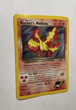 2000 Gym Heroes Rocket’s Moltres Holo #12/132 Rare WOTC Pokémon Card TCG *Swirl* - Image 9