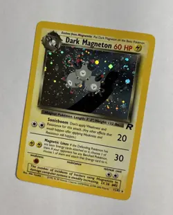 Team Rocket Dark Magneton Holo #11/82 Rare WOTC Pokémon Card TCG NM Mint *SWIRL* - Image 7
