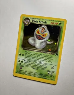 2000 Team Rocket Dark Arbok Holo 2/82 Rare WOTC Pokémon Card TCG NM Mint *SWIRL* - Image 3