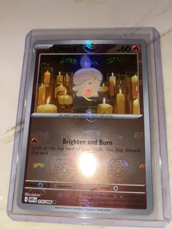 Litwick (Poke Ball Pattern) 016/086 White Flare Holo (English) Card NM - Image 1