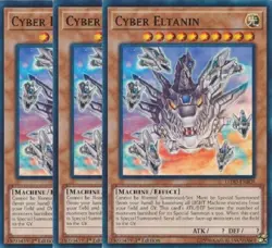Yugioh - Cyber Eltanin x 3 - 1st Edition NM - Plus Free Holographic Card - Image 2