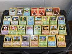 (30) Pokemon Non Holo Card VTG 1ST EDITION 1999 ALL Shadowless Charmander Machop - Image 1