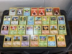 (30) Pokemon Non Holo Card VTG 1ST EDITION 1999 ALL Shadowless Charmander Machop - Image 5