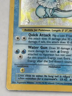 Vaporeon - 12/64 - Pokemon Jungle Unlimited Holo Rare Card WOTC HP/Damaged - Image 15