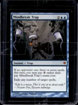 2009 Magic The Gathering Mindbreak Trap Zendikar Mythic Rare 57/249 - Image 1