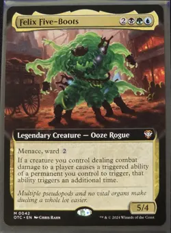 Felix Five-Boots (Extended Art) - MTG - Commander: OTJ - Near Mint - English - Image 1