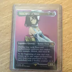 Yuna, Hope of Spira (Borderless) (Surge Foil) Final Fantasy Foil - Image 2