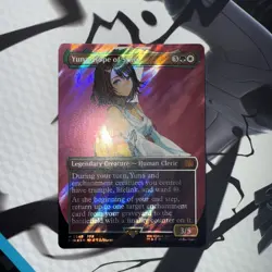 Yuna, Hope of Spira (Borderless) (Surge Foil) Final Fantasy Foil - Image 1