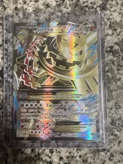 Pokémon TCG Mega-Steelix-EX Steam Siege Holo Full Art Ultra Rare Card 109/114 - Image 1