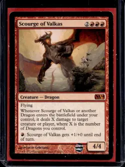 2013 Magic The Gathering Scourge of Valkas Regular Mythic 151/249 - Image 1