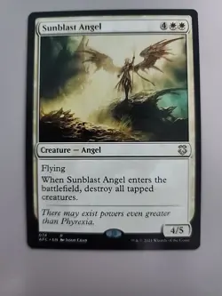 MTG Sunblast Angel Commander: Adventures in the Forgotten Realms 74 Regular Rare - Image 1