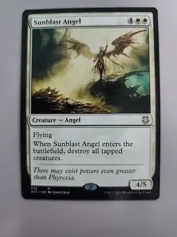 MTG Sunblast Angel Commander: Adventures in the Forgotten Realms 74 Regular Rare - Image 2