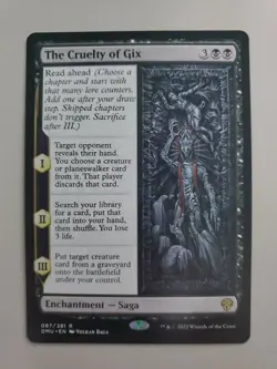 MTG The Cruelty of Gix Dominaria United Regular Rare - Image 2