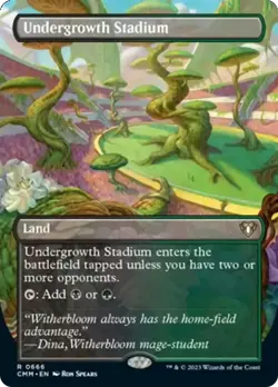 Undergrowth Stadium (Borderless Alternate Art) Commander Masters - Near Mint - Image 1