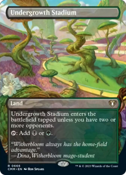 Undergrowth Stadium (Borderless Alternate Art) Commander Masters - Near Mint - Image 3