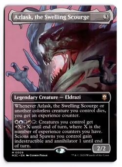 MTG - Azlask, the Swelling Scourge Borderless - Commander: Modern Horizons 3 NM - Image 1