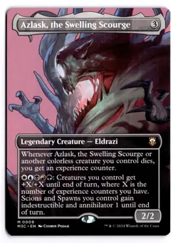 MTG - Azlask, the Swelling Scourge Borderless - Commander: Modern Horizons 3 NM - Image 3
