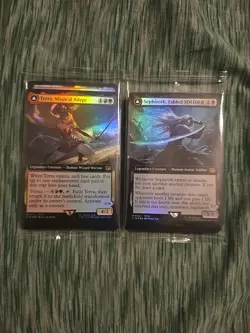 Mtg Sephiroth Fabled Soldier And Terra Magical Adept Extended Art Foil SEALED - Image 2