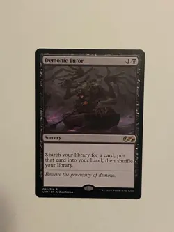 Magic the Gathering : ULTIMATE MASTERS Demonic Tutor NM MTG - Image 1