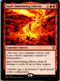 Magic The Gathering: Jaya's Immolating Inferno Dominaria Regular - Image 1