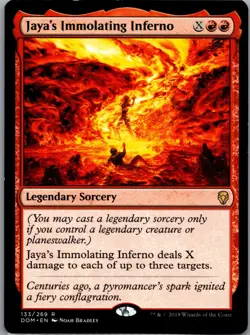 Magic The Gathering: Jaya's Immolating Inferno Dominaria Regular - Image 3