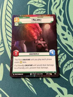 Malakili 848 Hyperspace Foil Legends Of The Force LOF Star Wars Unlimited SWU - Image 1
