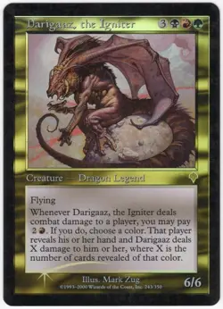 Darigaaz, the Igniter 2000 Invasion FOIL Multi-Color Rare Creature MTG SP-NM AZ1 - Image 1
