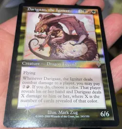 Darigaaz, the Igniter 2000 Invasion FOIL Multi-Color Rare Creature MTG SP-NM AZ1 - Image 3