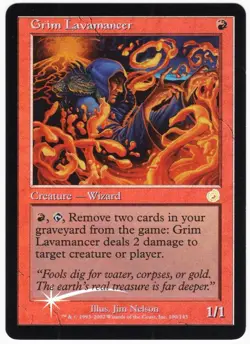 Grim Lavamancer 2002 Torment FOIL Red Rare Creature MTG NM AZ1 - Image 3