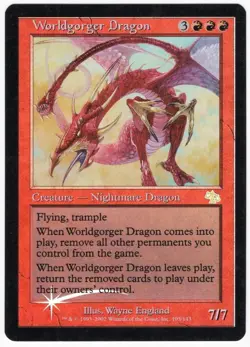 Worldgorger Dragon 2002 Judgment FOIL Red Rare Creature MTG SP - NM AZ1 - Image 1
