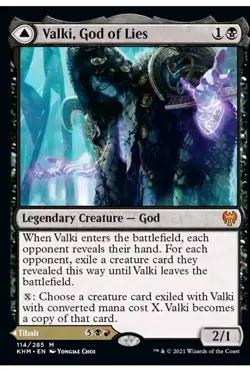 Valki, God of Lies LP Light Play Kaldheim MTG Magic The Gathering - Image 1