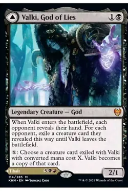 Valki, God of Lies LP Light Play Kaldheim MTG Magic The Gathering - Image 2