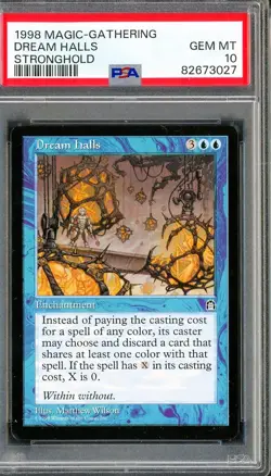 MTG Magic Gathering Reserved List - Stronghold - Dream Halls - PSA 10 NM BGS CGC - Image 2