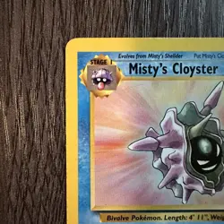 Misty's Cloyster 029/132 Gym Heroes Rare MP Regular Pokemon Card Vintage WOTC - Image 2