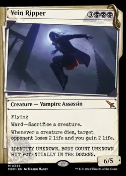 Slightly Played, English - 1 x MTG Vein Ripper - Showcase Dossier Murders at Kar - Image 2