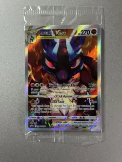 Lucario V Star  SWSH291  Crown Zenith Pokemon TCG Card Promo Holo  SEALED PACK - Image 2