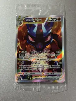 Lucario V Star  SWSH291  Crown Zenith Pokemon TCG Card Promo Holo  SEALED PACK - Image 3
