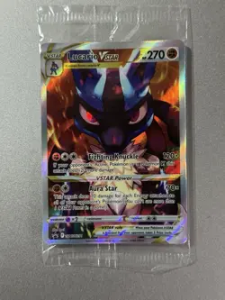 Lucario V Star  SWSH291  Crown Zenith Pokemon TCG Card Promo Holo  SEALED PACK - Image 4
