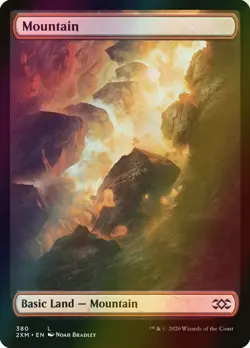 MTG Mountain (380) Full Art Foil ** Double Masters ** English (NM) - Image 1