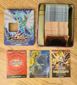 300 YUGIOH CARDS * COMMONS RARES HOLOS TOKENS * ANCIENT FAIRY DRAGON TIN PLAYMAT - Image 1