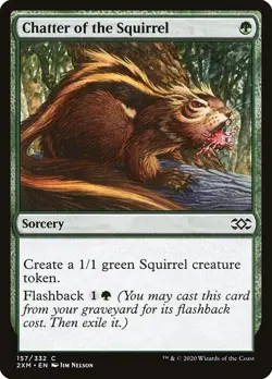Chatter of the Squirrel , Double Masters , #157 MTG Common - Image 1